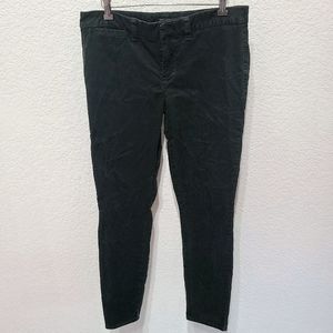 Tommy Hilfiger Dark Green Mid-Rise Corduroy Pants